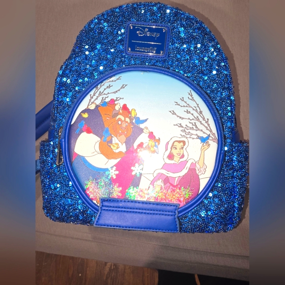 Beauty and the beast winter mini backpack